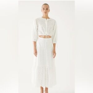 LACE LOOK LAYERED SKIRT in size 36 UK 8 US 4